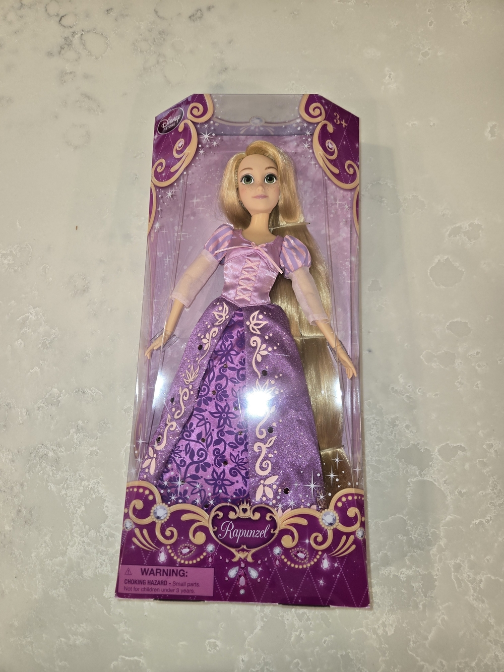 Disney Rapunzel Doll in Purple Gown with Blonde Hair